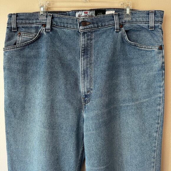 Vintage Levi's Strauss Jeans Orange Tab Signature Flex Denim 540 90's Mens 42x32 - Picture 2 of 14